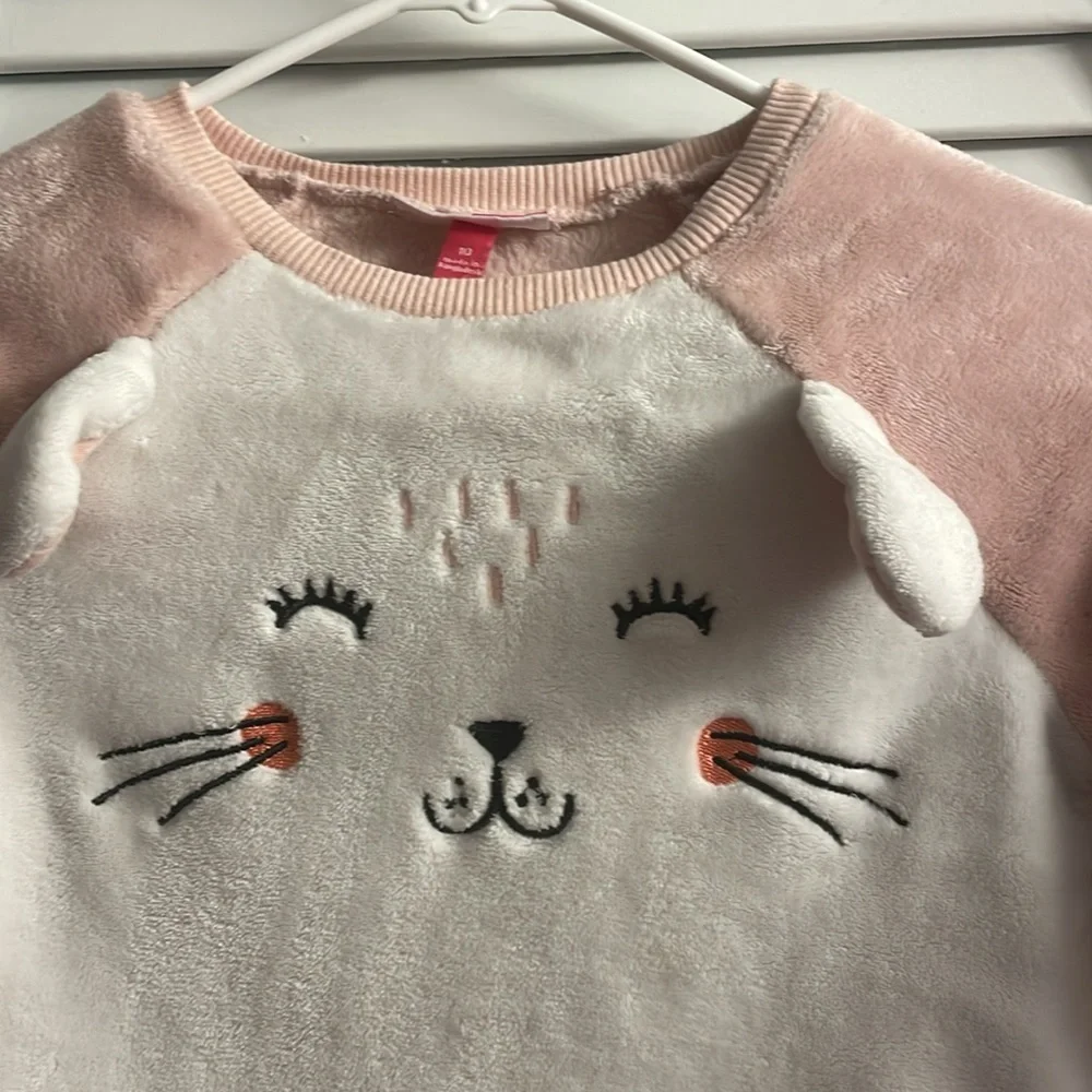 Penelope Mack Ultrasoft Kitty Fleece w/3D Embellished Ears Girls Size 10